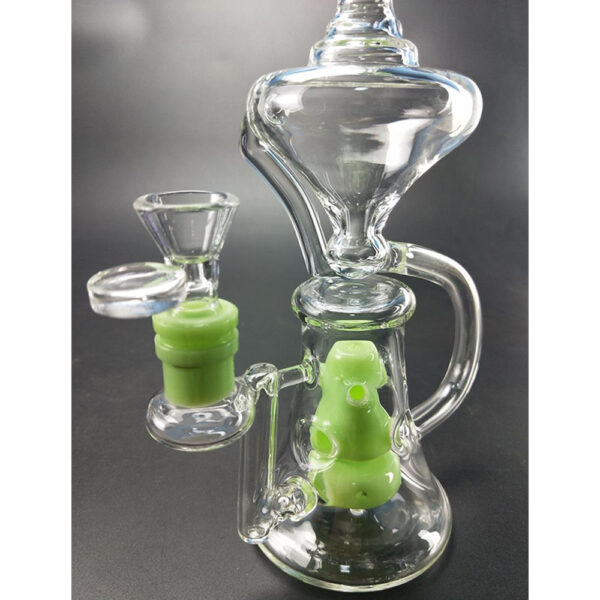 10.2" Tall Recycler Glass Bongs Female Water Pipe GB-604 with 14.5mm Size